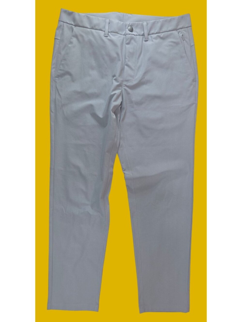 CRZ Yoga Mens Gray Stretch Pants 33x28 Slim Fit Lightweight